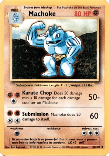 Machoke — Base #34