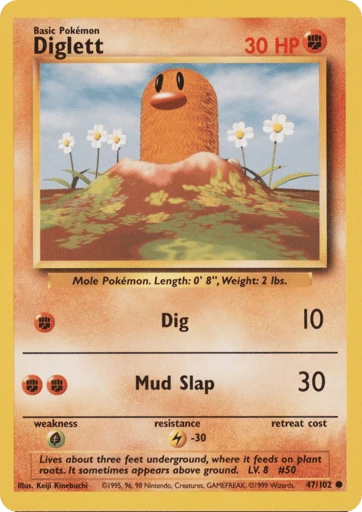 Diglett — Base #47