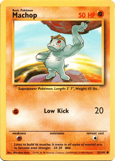 Machop Price – Base #52/102 | CardTrack