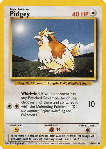 Pidgey — Base #57