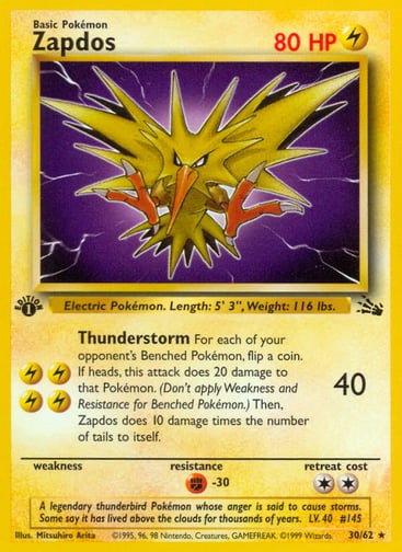 Zapdos — Fossil #30