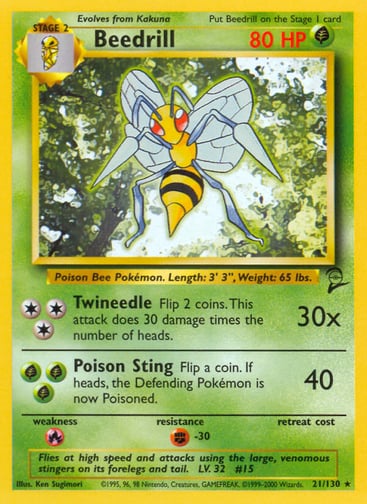 Beedrill — Base Set 2 #21