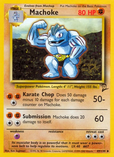 Machoke Price – Base Set 2 #49/130 | CardTrack