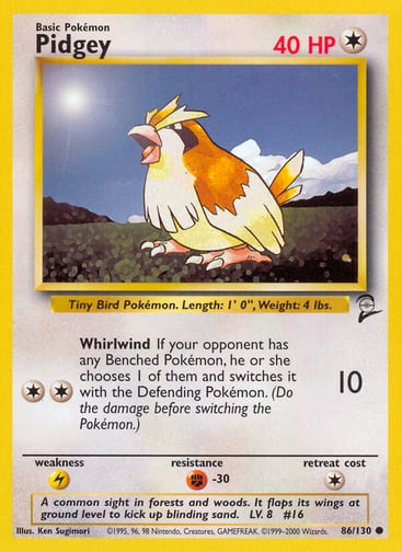 Pidgey — Base Set 2 #86