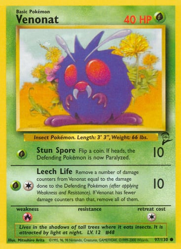 Venonat — Base Set 2 #97