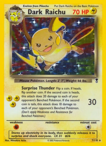 Dark Raichu — Legendary Collection #7