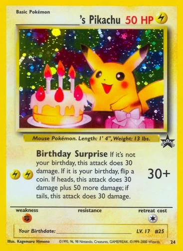 _____'s Pikachu — Wizards Black Star Promos #24