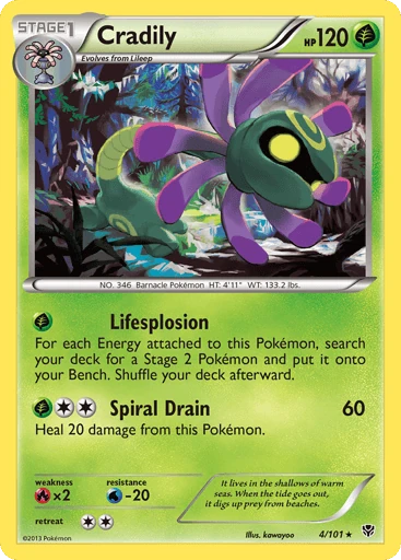 Cradily — Plasma Blast #4