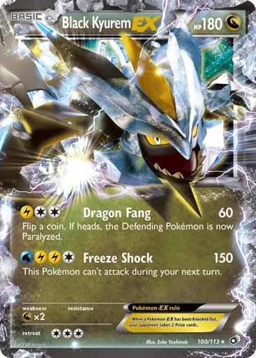 Black Kyurem-EX — Legendary Treasures #100