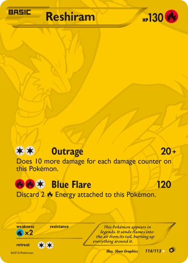 Reshiram — Legendary Treasures #114