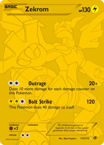 Zekrom — Legendary Treasures #115