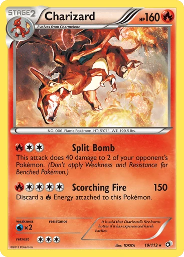 Charizard — Legendary Treasures #19