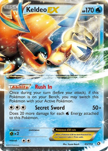 Keldeo-EX Price – Legendary Treasures #45/113 | CardTrack