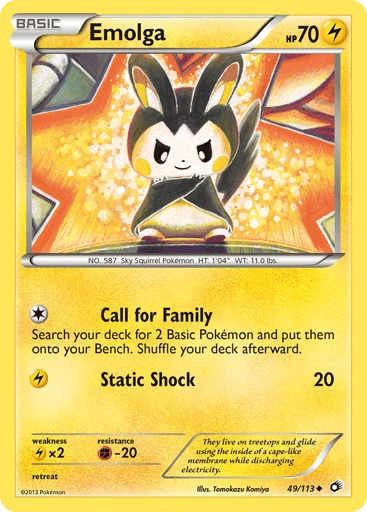 Emolga — Legendary Treasures #49