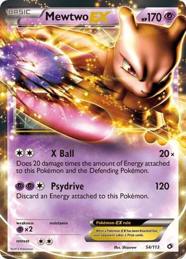 Mewtwo-EX — Legendary Treasures #54