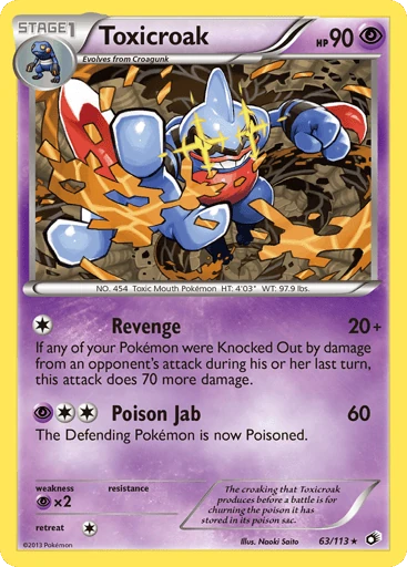 Toxicroak — Legendary Treasures #63