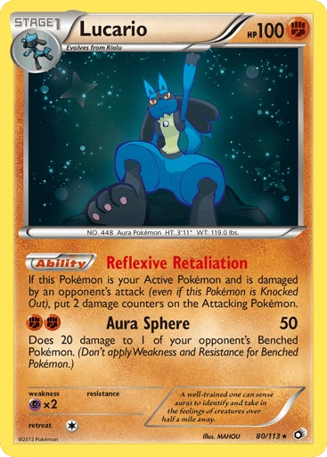 Lucario — Legendary Treasures #80