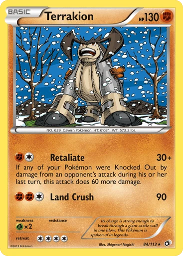Terrakion — Legendary Treasures #84