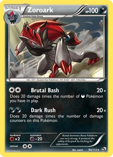 Zoroark — Legendary Treasures #90