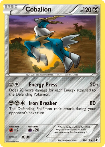 Cobalion — Legendary Treasures #91