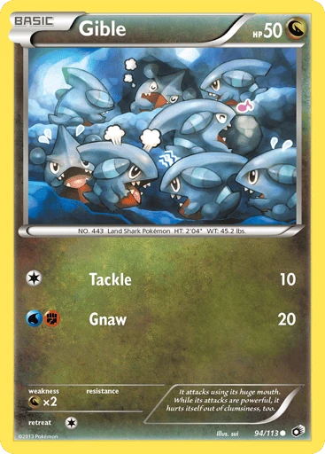Gible — Legendary Treasures #94