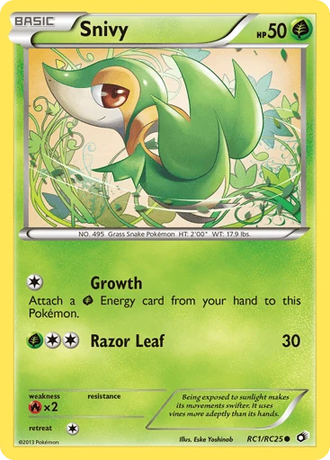 Snivy — Legendary Treasures #RC1