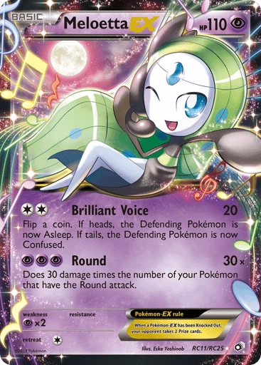 Meloetta-EX — Legendary Treasures #RC11