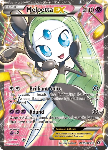 Meloetta-EX — Legendary Treasures #RC25
