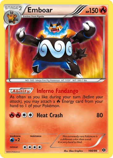 Emboar — Next Destinies #100