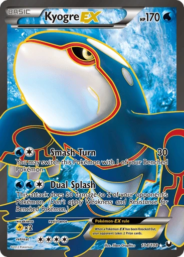 Kyogre-EX — Dark Explorers #104