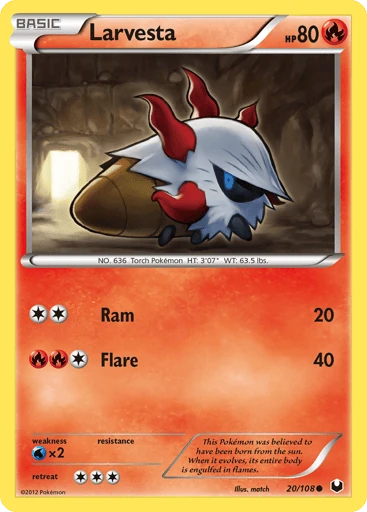Larvesta — Dark Explorers #20
