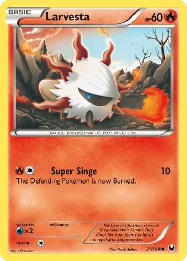 Larvesta — Dark Explorers #21