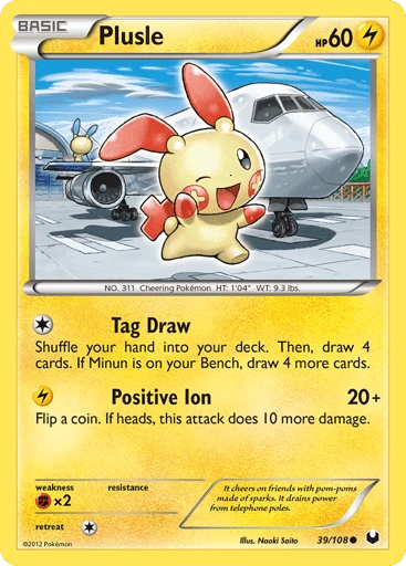 Plusle — Dark Explorers #39