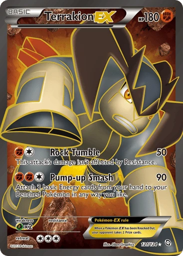 Terrakion-EX — Dragons Exalted #121