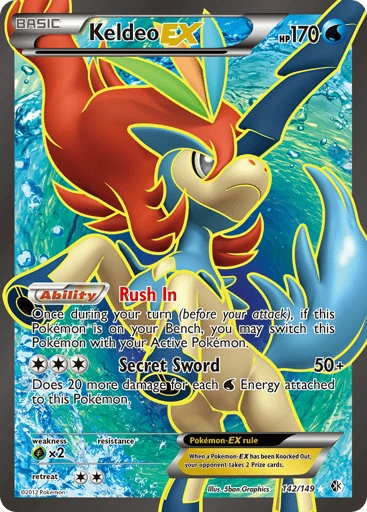 Keldeo-EX — Boundaries Crossed #142