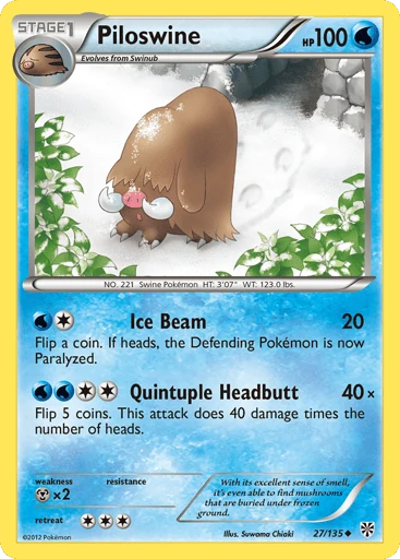 Piloswine — Plasma Storm #27