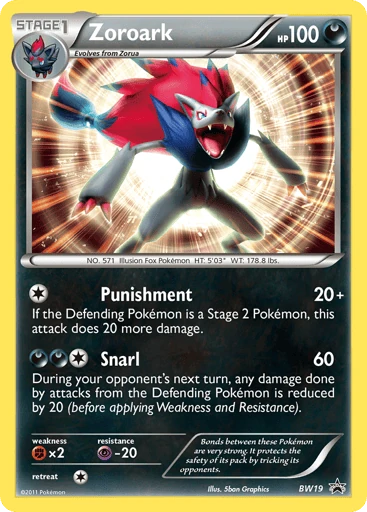 Zoroark — BW Black Star Promos #BW19