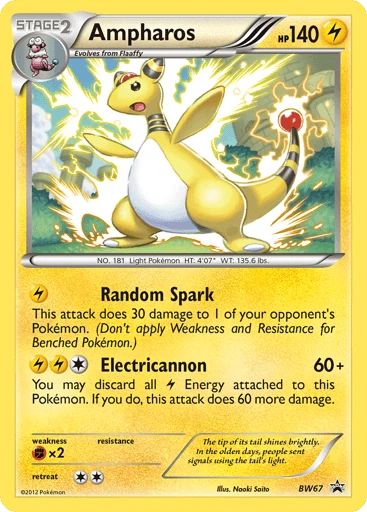 Ampharos — BW Black Star Promos #BW67