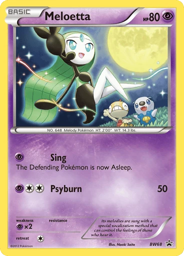 Meloetta — BW Black Star Promos #BW68