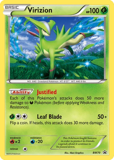 Virizion — BW Black Star Promos #BW70