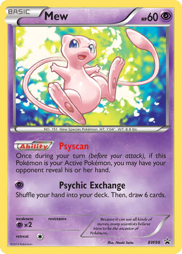 Mew — BW Black Star Promos #BW98