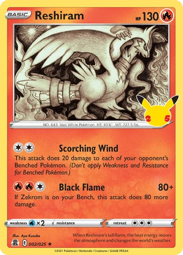 Reshiram — Celebrations #2