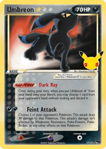 Umbreon ☆ — Celebrations: Classic Collection #17