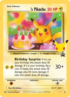_____'s Pikachu Celebrations: Classic Collection #24