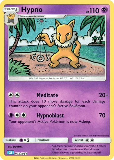 Hypno — Pokémon TCG Classic - Blastoise #12