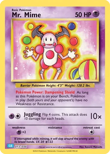 Mr. Mime — Pokémon TCG Classic - Blastoise #13