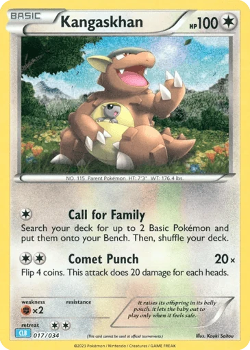 Kangaskhan — Pokémon TCG Classic - Blastoise #17