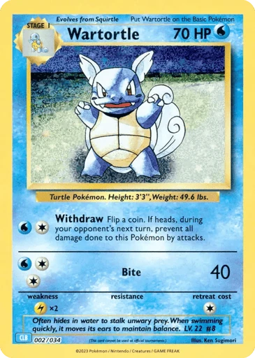 Wartortle — Pokémon TCG Classic - Blastoise #2