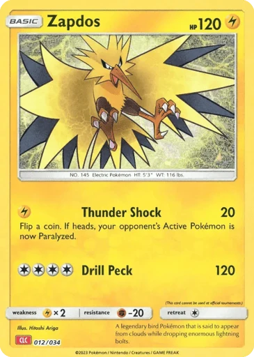 Zapdos — Pokémon TCG Classic - Charizard #12