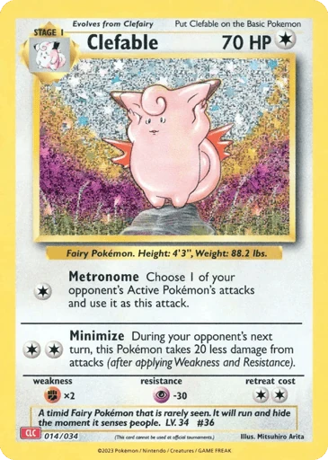Clefable — Pokémon TCG Classic - Charizard #14
